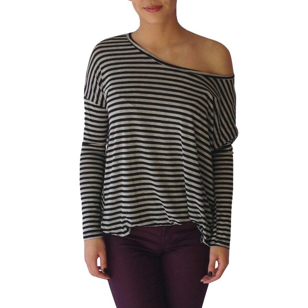 ✨New Striped Dolman Sleeves Top